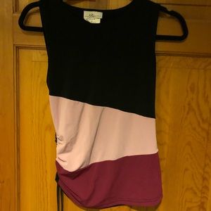 Blouse, sleeveless, multi color
